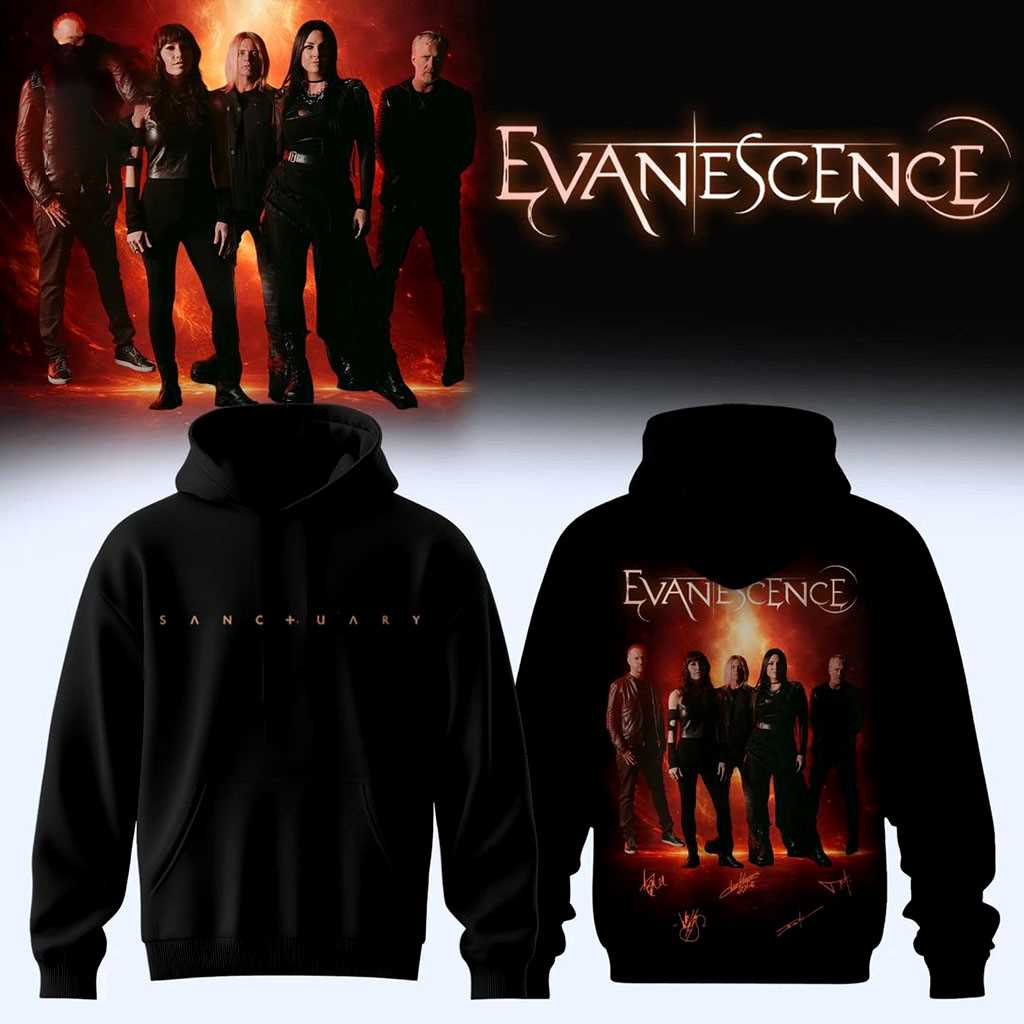 Evanescence World Tour 2026 For Fan Hoodie Evanescence World Tour 2026 For Fan Hoodie