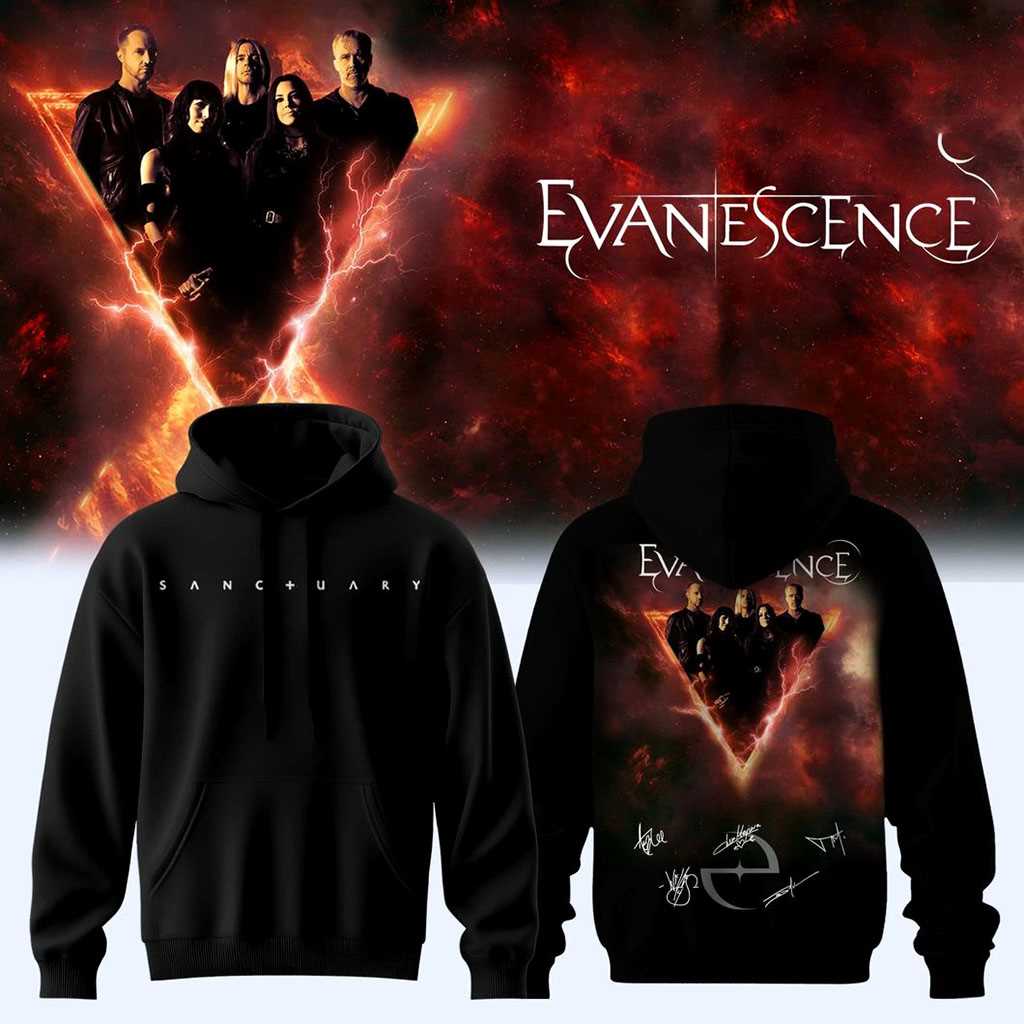 Evanescence World Tour 2026 For Fan Hoodie Evanescence World Tour 2026 For Fan Hoodie