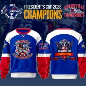 Evansville Thunderbolts Champions Southern Professional Hockey League 2026 Hoodie