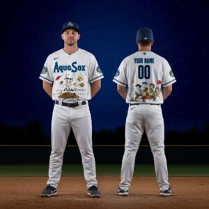 Everett AquaSox Peanuts Night 2026 Minor League Custom Jersey