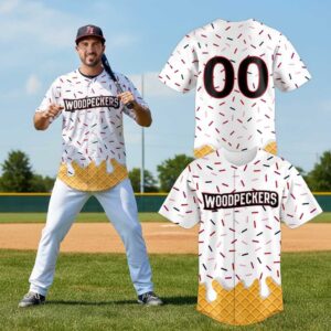 Fayetteville Woodpeckers Ice Cream 2026 Custom Baseball Jersey