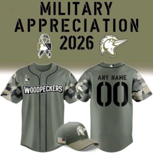 Fayetteville Woodpeckers Military Appreciation Night 2026 Custom Baseball Jersey