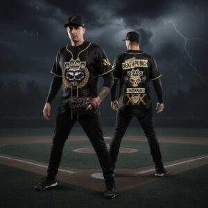 Five Finger Death Punch 20th Anniversary World Tour 2026 Baseball Jersey