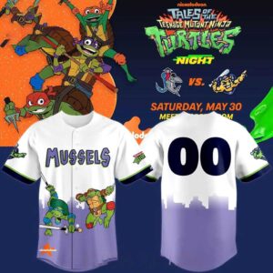 Fort Myers Mighty Mussels Mutant Teenage Ninja Turtles 2026 Baseball Jersey