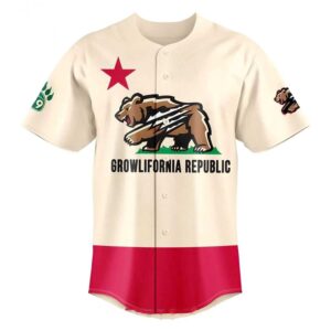 Fresno Grizzlies 2026 Growlifornia Bear Flag Custom Baseball Jersey