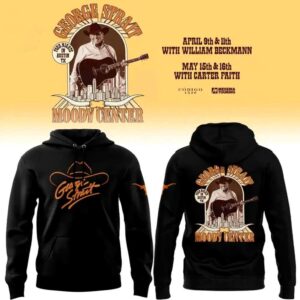 George Strait Texas Longhorns 2026 Black Hoodie