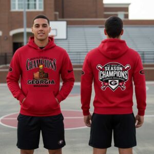 Georgia Bulldogs 2026 SEC Regular Season Champions Red Hoodie