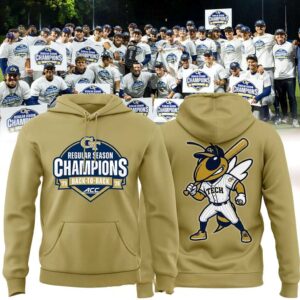 Georgia Tech Yellow Jackets 2026 Back To Back ACC Champions Tee Hoodie