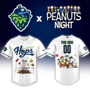 Hillsboro Hops Peanuts Night 2026 Custom Baseball Jersey