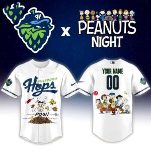 Hillsboro Hops Peanuts Night 2026 Minor Game Custom Baseball Jersey