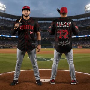 Houston Astros Fuerza Regida This Is Our Dream Tour Baseball Jersey Houston Astros Fuerza Regida This Is Our Dream Tour Baseball Jersey