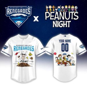 Hudson Valley Renegades Peanuts Night Custom Jersey