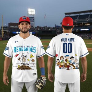 Hudson Valley Renegades Peanuts Night Custom Jersey
