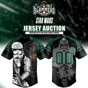 Joliet Slammers Star Wars Night Baseball Jersey