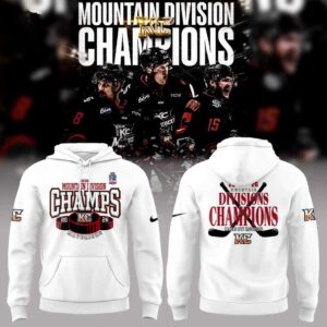 Kansas City Mavericks 2026 Mountain Division Champions For Fan Hoodie