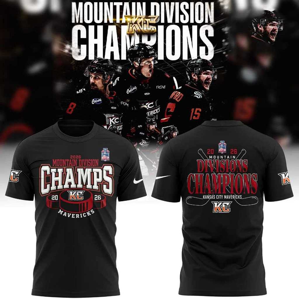 Kansas City Mavericks 2026 Mountain Division Champions Hoodie Kansas City Mavericks 2026 Mountain Division Champions Hoodie