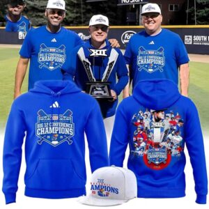 Kansas Jayhawks 2026 Big 12 Baseball Regular Season Champions Tee Hoodies