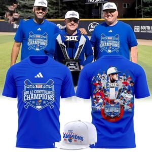 Kansas Jayhawks 2026 Big 12 Baseball Regular Season Champions Tee Hoodies