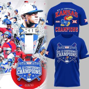 Kansas Jayhawks BIG12 Conference Champions 2026 Rock Chalk Hoodie