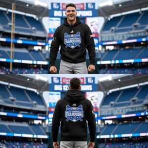 Kansas Jayhawks Baseball Big 12 Conference Champions Red Black Hoodie Kansas Jayhawks Baseball Big 12 Conference Champions Red Black Hoodie