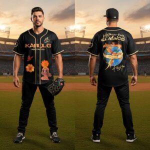 Karol G 2026 Viajando Por El Mundo Tropitour Baseball Jersey