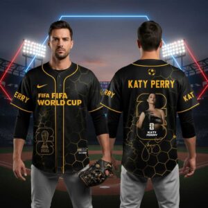 Katy Perry FIFA World Cups 2026 Black Gold Jersey