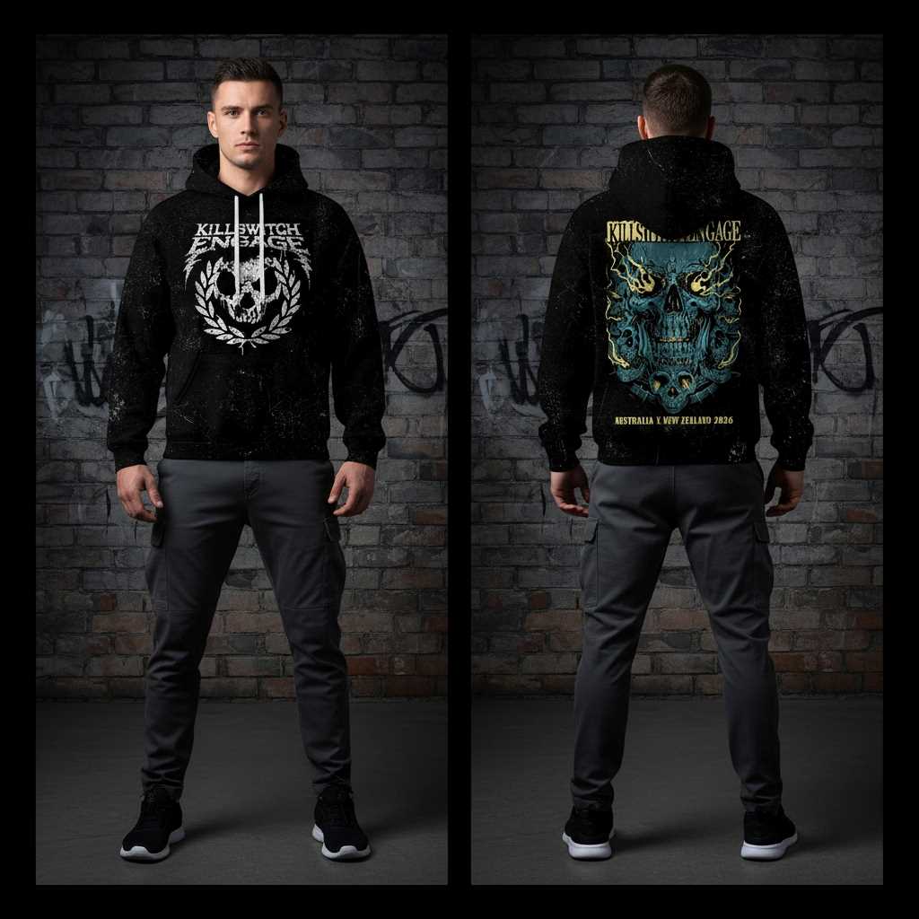 Killswitch Engage Australia New Zealand 2026 Tee Hoodie Killswitch Engage Australia New Zealand 2026 Tee Hoodie