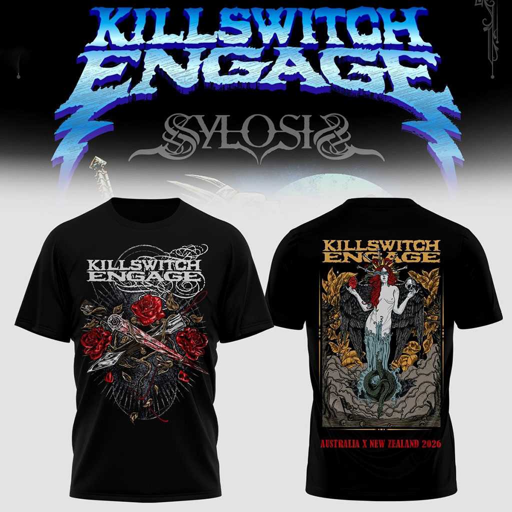 Killswitch Engage Australia New Zealand 2026 Tee Hoodie Killswitch Engage Australia New Zealand 2026 Tee Hoodie