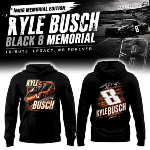 Kyle Busch Black 8 Memorial Hoodie Kyle Busch Black 8 Memorial Hoodie
