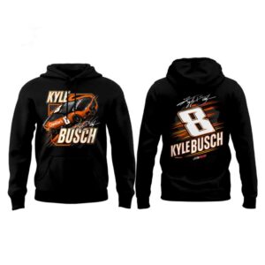 Kyle Busch Black 8 Memorial Hoodie