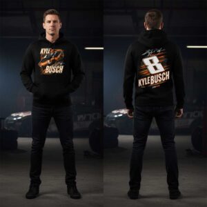 Kyle Busch Black 8 Memorial Hoodie