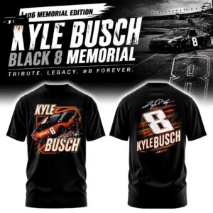 Kyle Busch Black 8 Memorial Hoodie