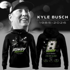 Kyle Busch Remembering The Rowdy Legend Edition Hoodie Kyle Busch Remembering The Rowdy Legend Edition Hoodie