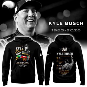 Kyle Busch Remembering The Rowdy Legend Hoodie Kyle Busch Remembering The Rowdy Legend Hoodie