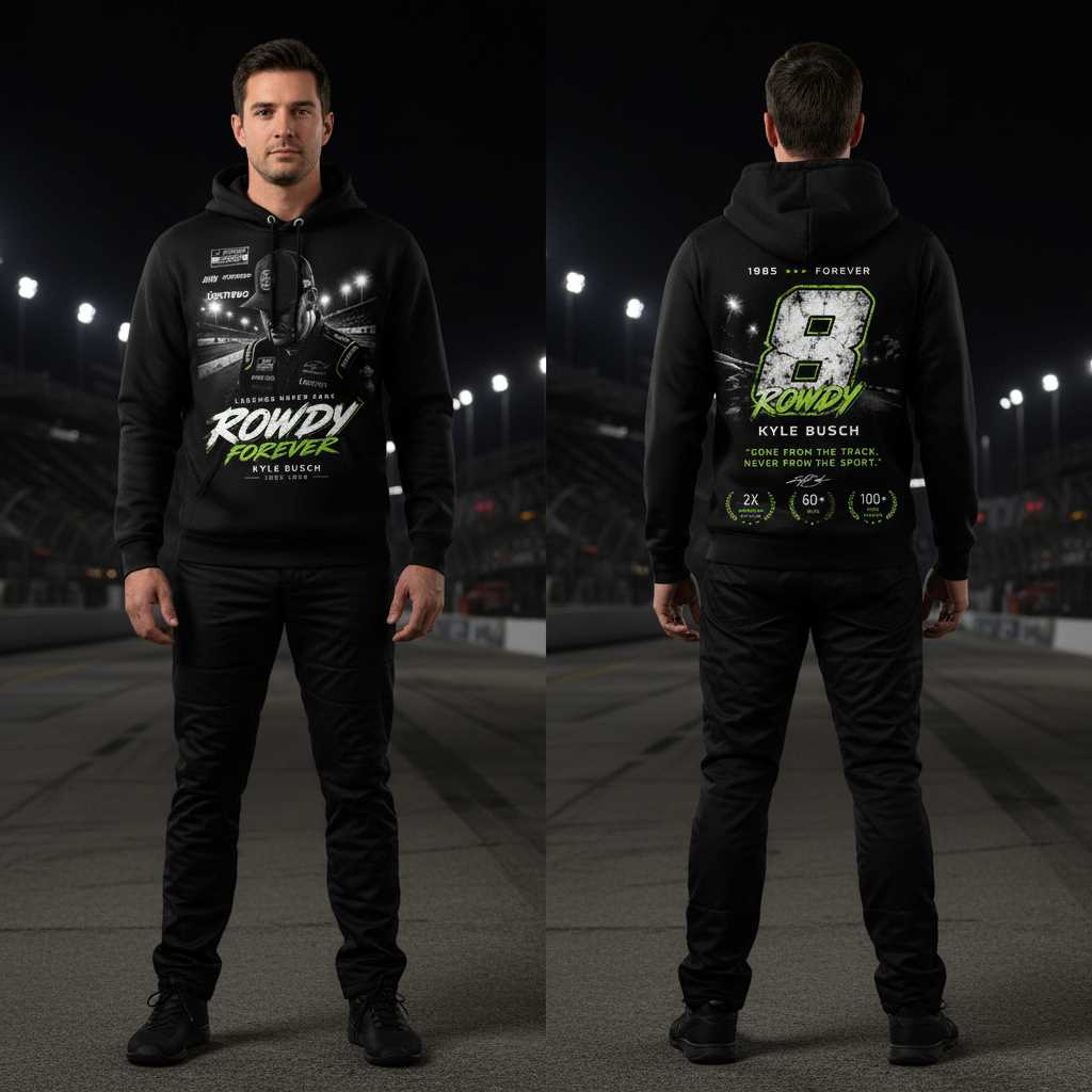 Kyle Busch Remembering The Rowdy Legend Edition Hoodie Kyle Busch Remembering The Rowdy Legend Edition Hoodie
