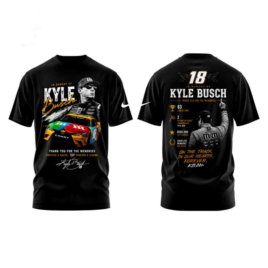 Kyle Busch Remembering The Rowdy Legend Hoodie Kyle Busch Remembering The Rowdy Legend Hoodie