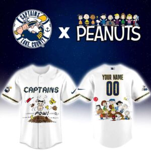 Lake County Captains Peanuts Night Custom Jersey