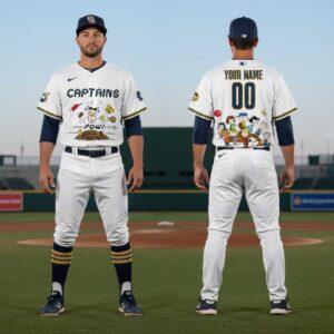 Lake County Captains Peanuts Night Custom Jersey