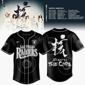 Las Vegas Raiders XG World Tour The Core Baseball Jersey