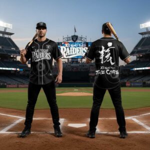 Las Vegas Raiders XG World Tour The Core Baseball Jersey Las Vegas Raiders XG World Tour The Core Baseball Jersey