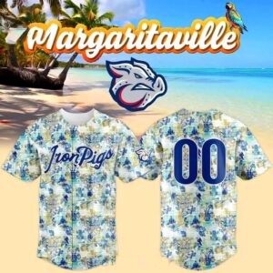 Lehigh Valley IronPigs Margaritaville Night 2026 Pesonalized Baseball Jersey