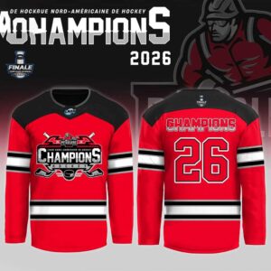 Les Petroliers de Laval Champions Ligue Nord Americaine de Hockey 2026 Hockey Jersey