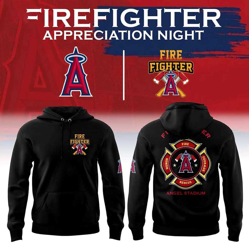 Los Angeles Angels Firefighter Appreciation Night 2026 Tee Hoodie Los Angeles Angels Firefighter Appreciation Night 2026 Tee Hoodie
