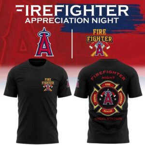 Los Angeles Angels Firefighter Appreciation Night 2026 Tee Hoodie