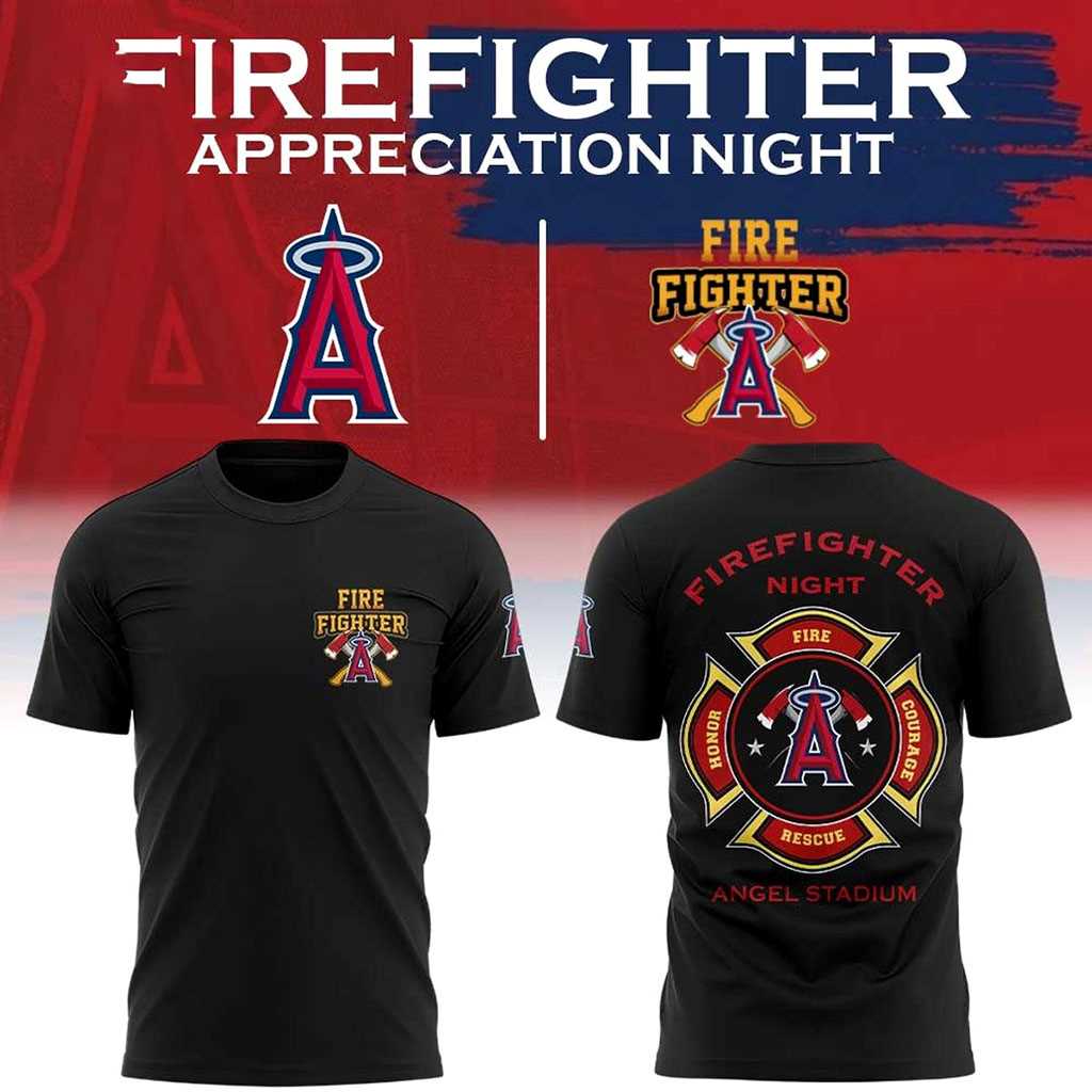 Los Angeles Angels Firefighter Appreciation Night 2026 Tee Hoodie Los Angeles Angels Firefighter Appreciation Night 2026 Tee Hoodie