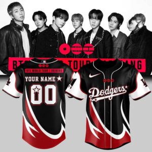 Los Angeles Dodgers BTS WORLD TOUR Arirang Baseball Jersey
