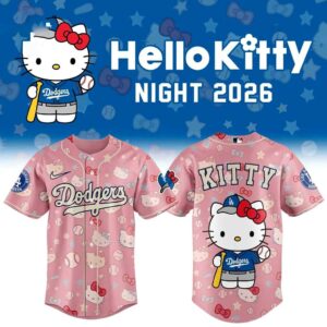 Los Angeles Dodgers Hello Kitty 2026 New Baseball Jersey Los Angeles Dodgers Hello Kitty 2026 New Baseball Jersey
