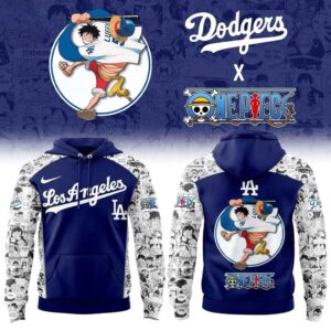 Los Angeles Dodgers One Piece Night 2026 Luffy Straw Hats Hoodie