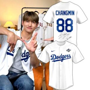 Los Angeles Dodgers TVXQ Changmin Baseball Jersey