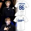 Los Angeles Dodgers TVXQ Junsu Baseball Jersey Los Angeles Dodgers TVXQ Junsu Baseball Jersey